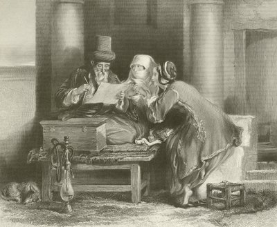 Hana gelen şövalye (Don Kişot) by David Wilkie