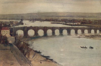 Berwick Köprüsü, c1912, c1915 by David Young Cameron