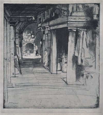 Calle Della Donna, c1900, 1925. by David Young Cameron