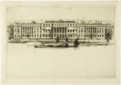 Custom House, Londra Setinden bir tabak by David Young Cameron