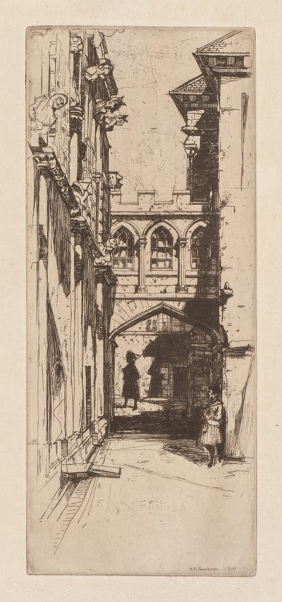 Stirling Kalesi veya Bir İskoç Sarayı Un Palais Ecossais, 1899. by David Young Cameron
