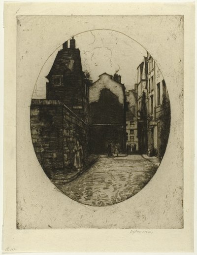 Rue Saint Julien le Pauvre, Paris Setinden altıncı plaka by David Young Cameron