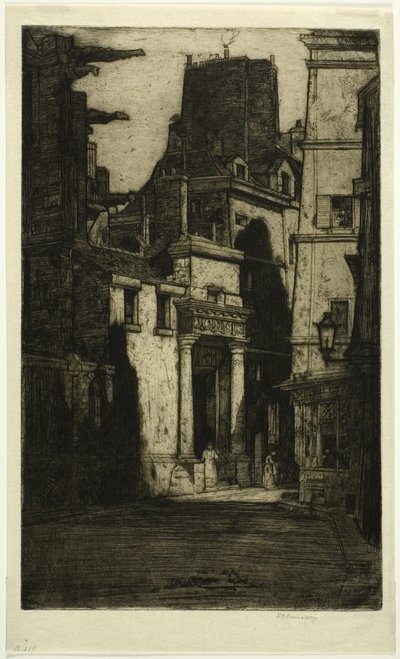 Saint Gervais, Rue des Barres, Paris Setinden dördüncü plaka by David Young Cameron