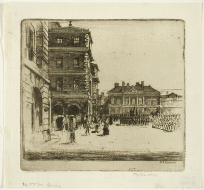 At Muhafızları, Londra Setinden dördüncü plaka by David Young Cameron