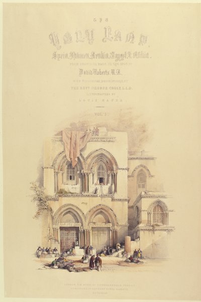 Louis Haghe (1806-85) tarafından kazınmış Kutsal Topraklar