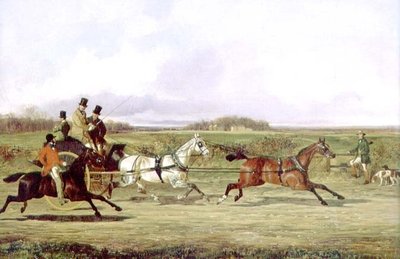 Bir Stile Tarafından Bir Sporcuyla Tandem Geçen Bir Avcı by David of York Dalby