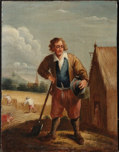 Dört Elementin Bir Alegorisi: Toprak (panelde yağ) by David the Younger (follower of) Teniers