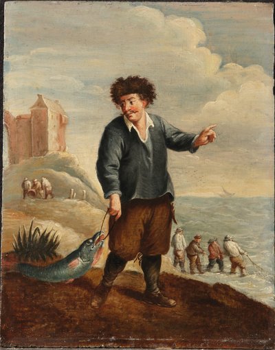 Dört Elementin Bir Alegorisi: Su (panelde yağ) by David the Younger (follower of) Teniers