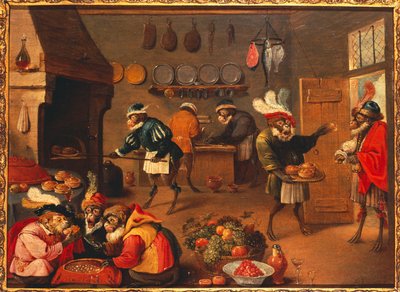 Maymun Aşçılar by David the Younger Tenier