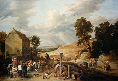 Bir Handan Önce Ülke Dansı (tuval üzerine yağlı boya) by David Teniers the Younger