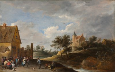 Köylülerin Dans Ettiği Manzara, c.1645-50 by David Teniers the Younger