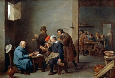 Beyaz şapkalı adam by David Teniers the Younger