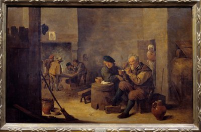 Bir pansiyonda sigara içmek David Teniers II