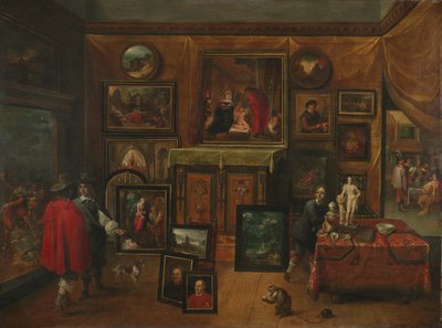 Bir Resim Galerisinin İçi, c.1640 by David Teniers the Younger