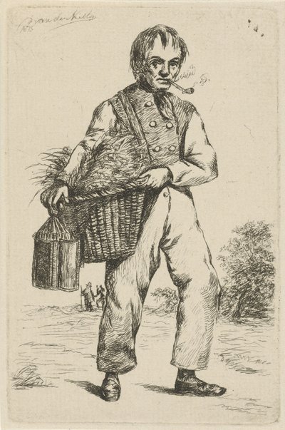 Bir bahçede iki adam by David van der Kellen