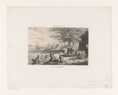 Dokuzuncu Yüzyıl Arabaları ve Gemileri dokuzuncu yüzyıl; Arabalar ve Gemiler (nesne üzerindeki başlık) by David van der Kellen