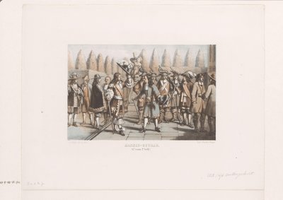 Soylular arasında buluşma Erkek Robe (17. yüzyıl, 2. yarı) (nesne üzerindeki başlık) by David van der Kellen