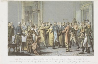 Orange Prensi, Limburg Stirum Kontunun evinde, 1813 Orange Prensi William, Lahey