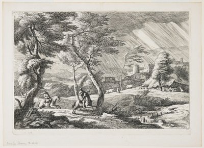 Plaka VII, bir dizi manzaradan, 1743 by Davide Antonio Fossati