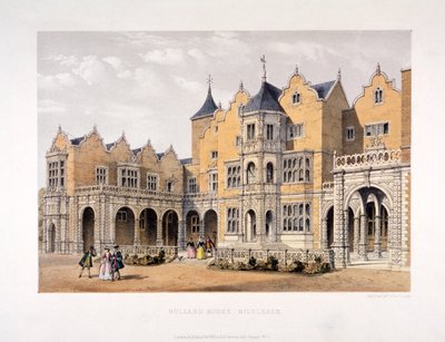 Holland House, Kensington, Londra, c1850 by Day and Son