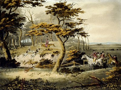 Öğleden sonra, Foxhunting, J.H. Clarke ve F. Jeakes by Dean Snr. (after) Wolstenholme