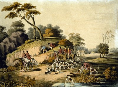 Sabah, Foxhunting, J.H. Clarke ve F. Jeakes by Dean Snr. (after) Wolstenholme