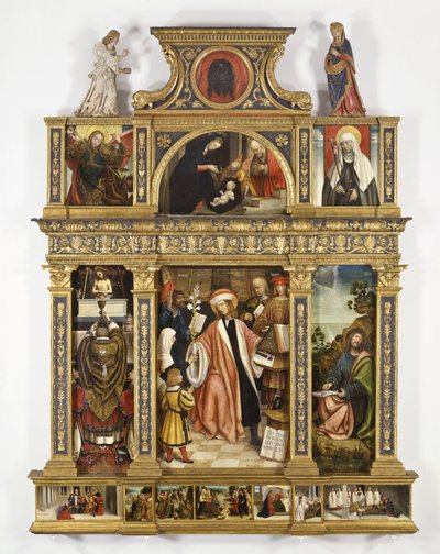 Sant Ivo'nun poliptiği, c.1520 (gemide tempera, antika çerçeve) by Defendente Ferrari