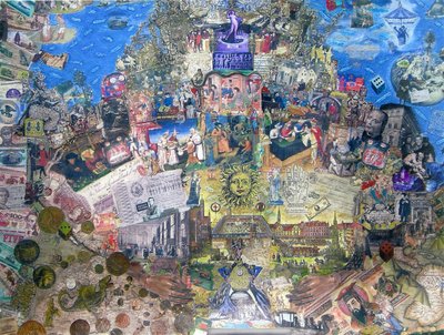 Kredinin Ölümü, 2010 (tuval üzerine kolaj ve karışık teknik) by Deirdre Kelly