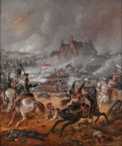 Waterloo Savaşı (tuval üzerine yağlıboya) by Denis (follower of) Dighton