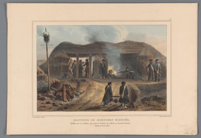 Afschieten van een mortier, 1832 Toledo Tabyasını Bastion Pacioto'ya bağlayan Courtine'de kurulan zırhlı havan bataryası (nesne üzerindeki başlık) Raffet tarafından Antwerp Kalesi kuşatması sırasında doğadan yapılan çizimler (nesne üzerine seri baş by Denis Auguste Marie Raffet