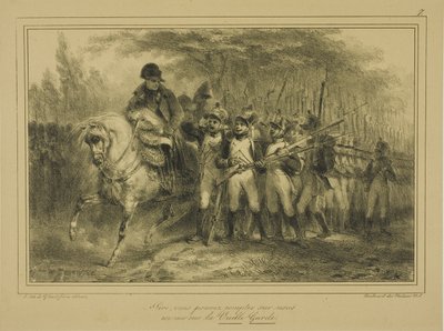 Efendim, bize Eski Muhafız olarak güvenebilirsiniz. by Denis Auguste Marie Raffet