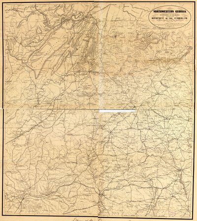 Kuzeybatı Georgia (bitişik Tennessee ve Alabama Eyaletlerinin bazı bölümleriyle birlikte) Cumberland Departmanı