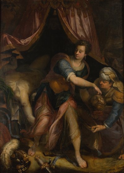 Holofernes Başkanı ile Judith by Denys Calvaert
