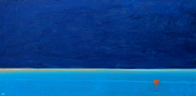 Kırmızı Kayık, 2012 (Tuval Üzeri Yağlı Boya) by Derek Hare