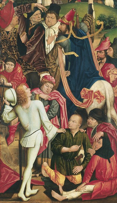 Christs Robe için Zar oynayan Şövalyeler ve Askerler by Derick Baegert