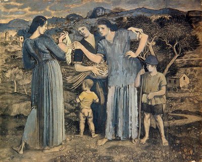 Peyzajda Anneler ve Çocuklar by Derwent Lees