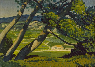 Ağaçlar, Provence, 1912 by Derwent Lees