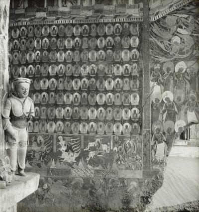 Mağara 257, kuzey duvarının ön bölümü, Dunhuang Mağaraları, Çin, Fotoğraf 1275/1 (44) by Desmond Parsons