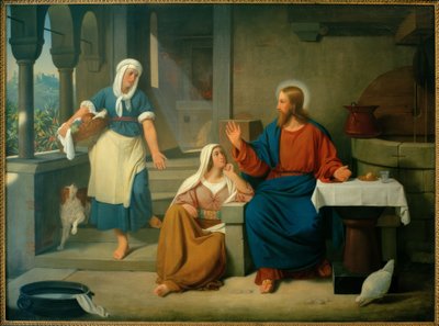 DC Blunck, Martha ve Maria ile İsa by Detlev Konrad Blunck