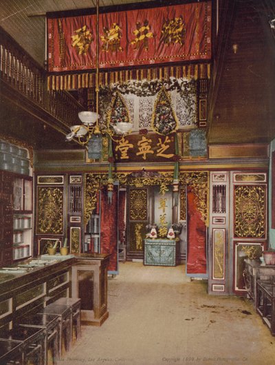 Çin eczanesi, Los Angeles, California, 1899 by Detroit Photographic Co.
