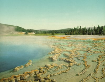 Safir Havuzu, Yellowstone Ulusal Parkı, c.1902 (fotokrom) by Detroit Photographic Co.