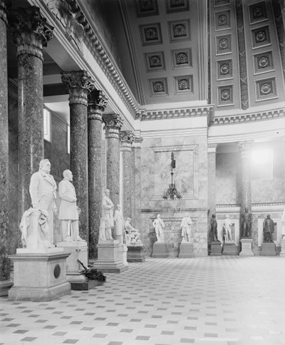 A Corner in Statuary Hall, the Capitol at Washington, D.C., c.1904  by Detroit Publishing Co.