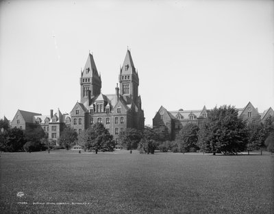 Buffalo Devlet Hastanesi, Buffalo, N.Y., c.1900-10 by Detroit Publishing Co.