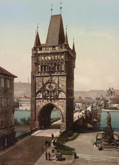 Eski Şehir Köprüsü Kulesi, Prag, 1905 by Detroit Publishing Co.