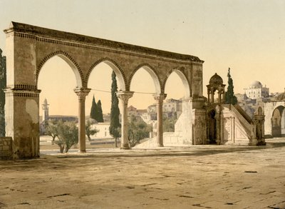 Cadi Borhan-ed-din Minberi, Kudüs, Kutsal Topraklar, c.1890-1900 (fotokrom baskı) by Detroit Publishing Co.