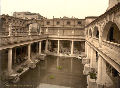 Roma Hamamları ve Manastırı, Bath, c.1890-1900 (fotokrom baskı) by Detroit Publishing Co.