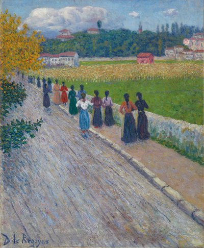 Fabrikadan Çıkış, 1902 by Diario or Dario de Regoyos y Valdes