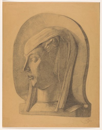 Örtülü bir kadının başı by Dick Ket (signed by artist)