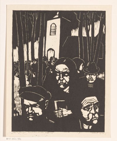 kiliseye gidenler by Dick Ket (signed by artist)