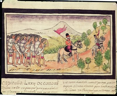 Fol.204v Totonac Kızılderilileri, Conquistadors